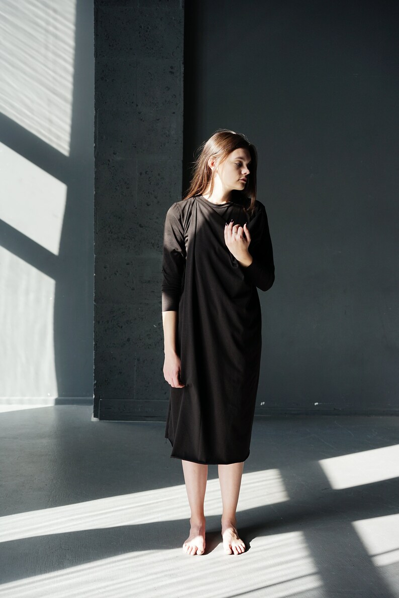 Handmade oversize transformer wrap dress for woman The Monk/'s dress