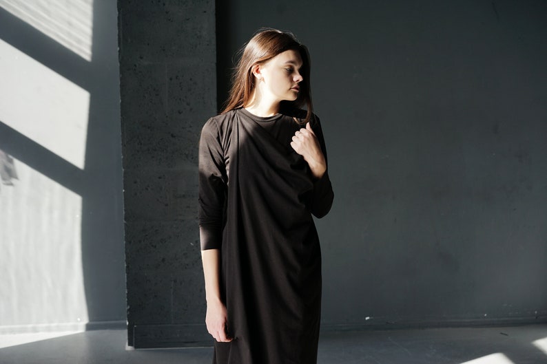 Handmade oversize transformer wrap dress for woman The Monk/'s dress