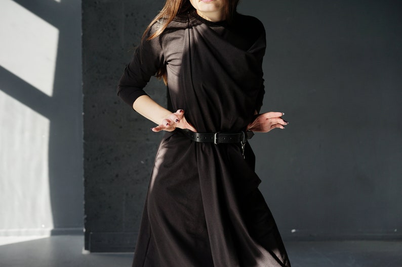 Handmade oversize transformer wrap dress for woman The Monk/'s dress