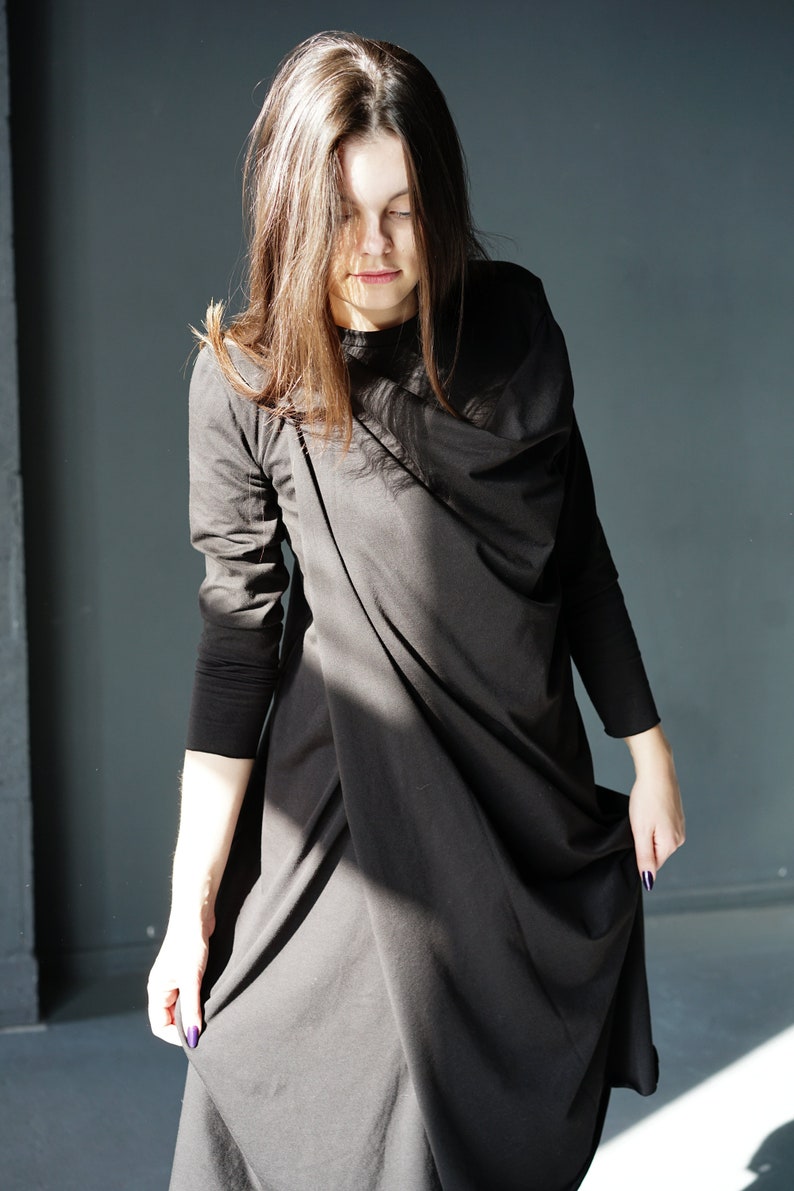 Handmade oversize transformer wrap dress for woman The Monk/'s dress