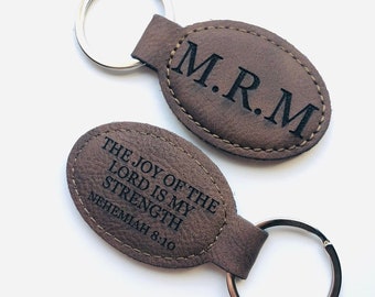 Custom Leather Keychain, Gift For Him, Anniversary Gift, Stocking Stuffer, Spouse Gift, Personalized Gift, Man Gift, Custom Keychain,