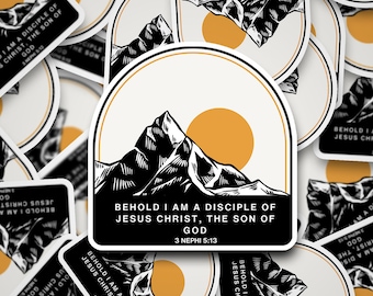 Behold I am a Disciple of Christ, Christian Sticker, Small LDS Gift, 2024 Youth Theme