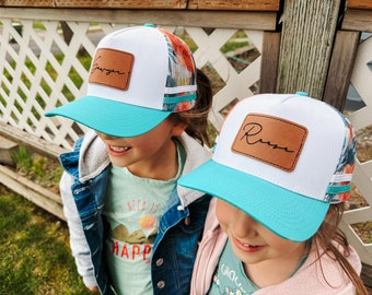Snapback floral personalizado, sombrero personalizado floral hawaiano, sombreros de negocios, sombreros de mamá y yo, sombrero con logotipo personalizado, sombrero para adultos y niños