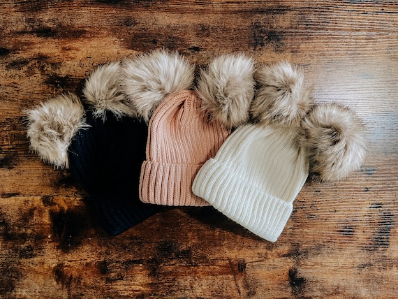 15cm Big Imitation Faux Fur Pom Poms Ball For Knitted Hat Beanies Cap UK - Foto 4