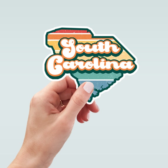 Sc Native Sticker South Carolina State Sticker South Carolina Souvenir Retro - Etsy