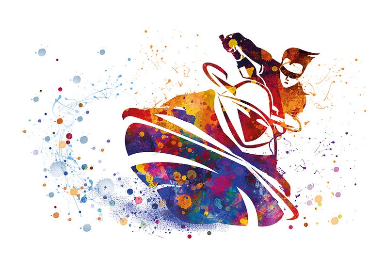 Jet ski art print watercolor print painting jet ski sport Etsy