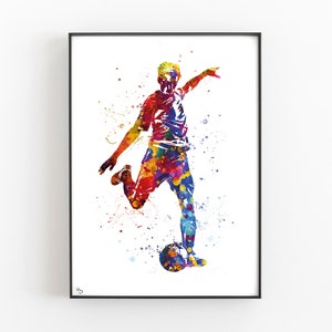 Woman Hanball Player Handball Poster Sports Poster Gift Etsy