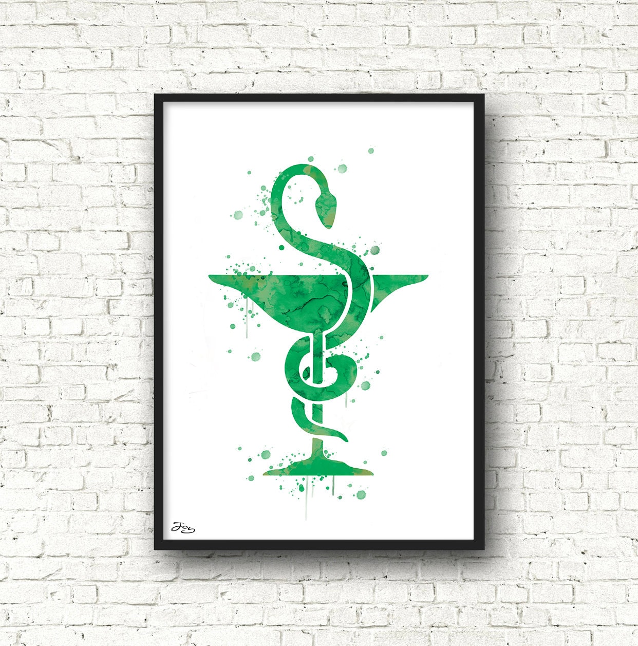 Caduceus Pharmacy, Pharmacist Gift, Health Professional, Medicine, Emblem,  Art Print, Decoration - Etsy, image size:1242x1257