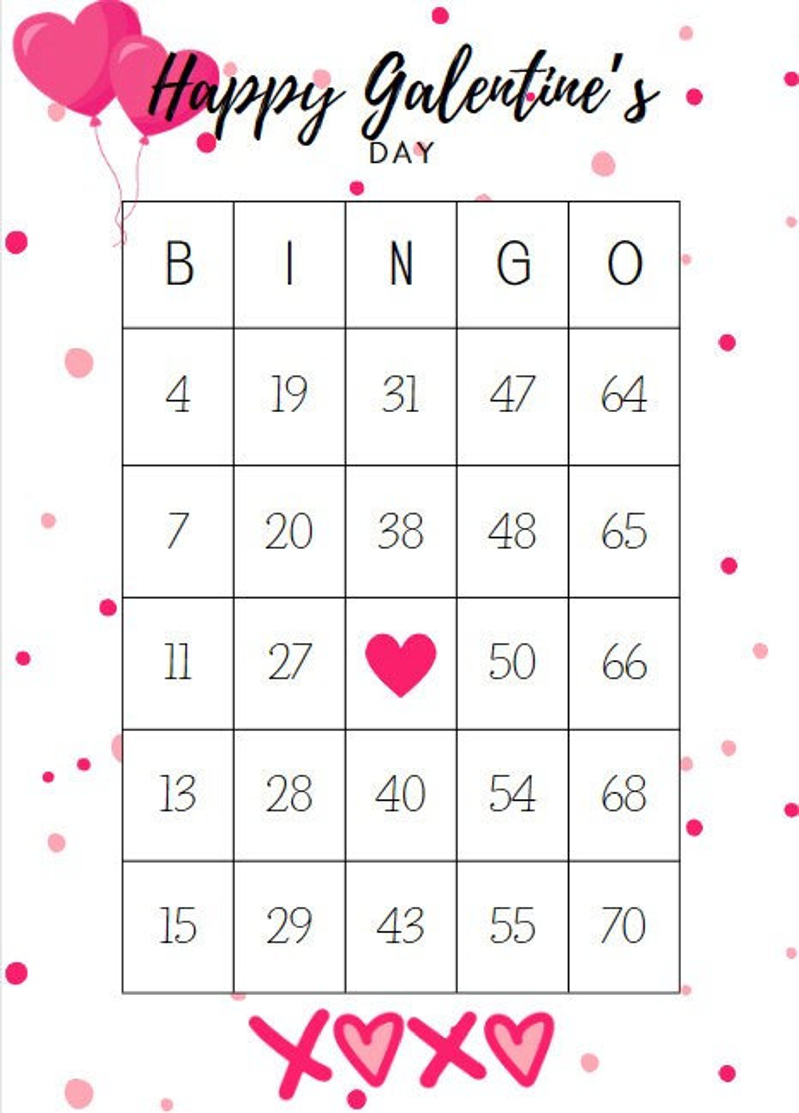 Printable Galentine's Day Bingo Cards - Etsy