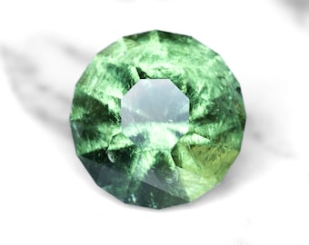 Bohemian Moldavite, Besednice-Czech Republic 2.06 Ct Precision Round Cut 8.6 mm, Rare Gem, See Video on a Hand