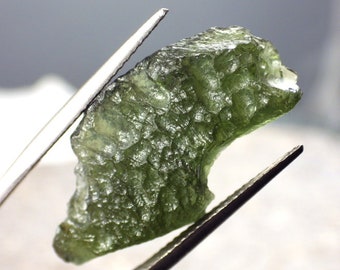 Bohemian Moldavite, Besednice / Czech Republic 12.45 Ct Natural Free Form, Top Collector / For Jewelry, Videos!