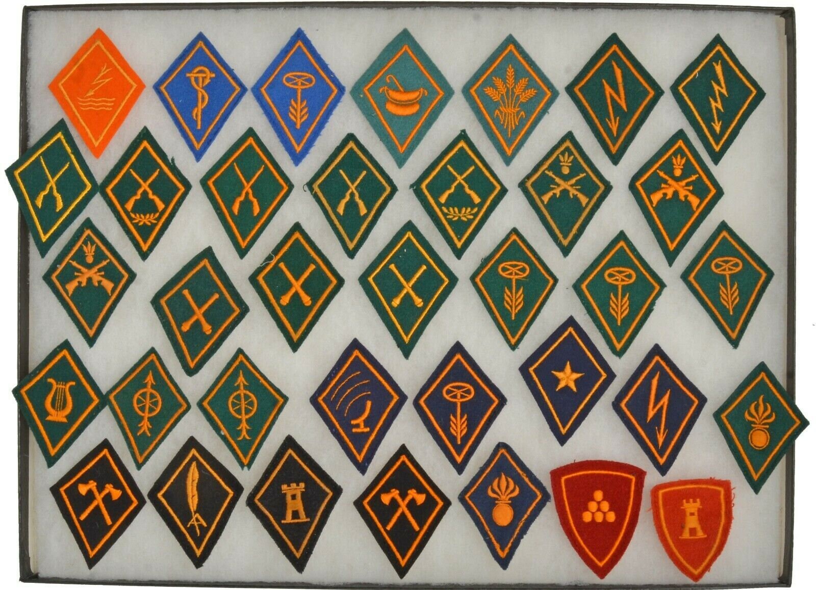 Vintage Swiss Army Patch Lot Switzerland Felt Embroidered 36 Etsy
