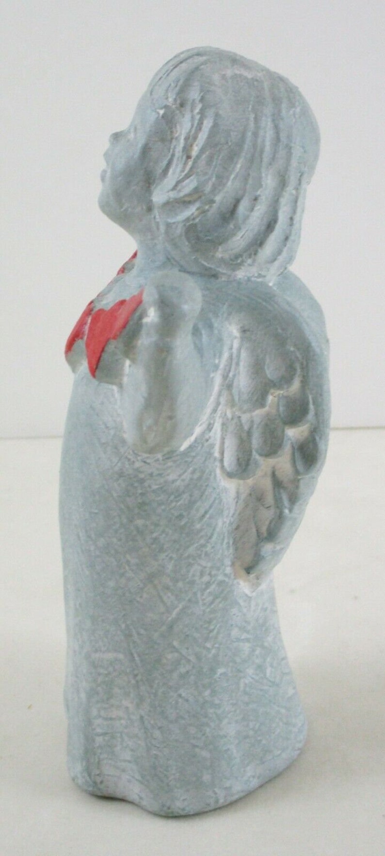 Isabel bloom signed sculpture angel red heart garland Etsy