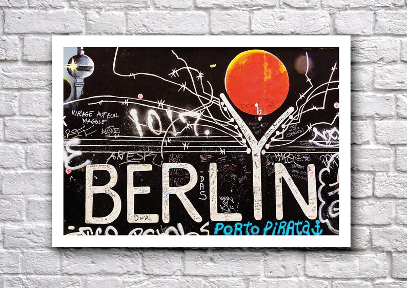 Instant Download Berlin Street Art Photo Graffiti Art Print image 0