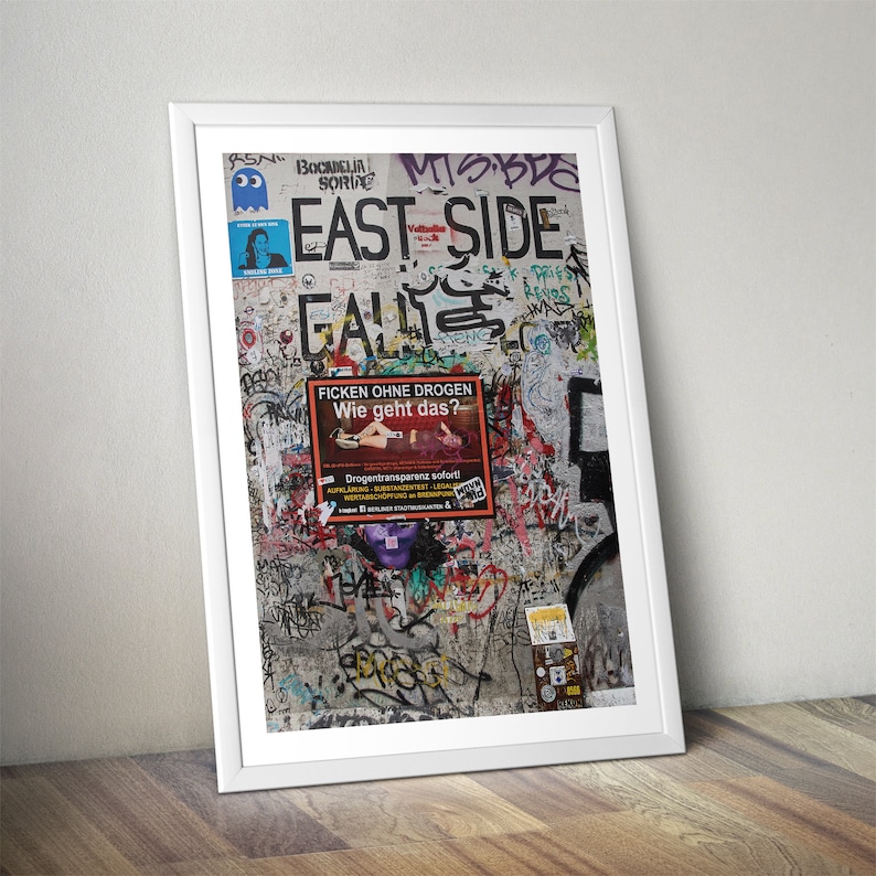 Digital Download Berlin Wall Art Berlin Wall Poster East image 0