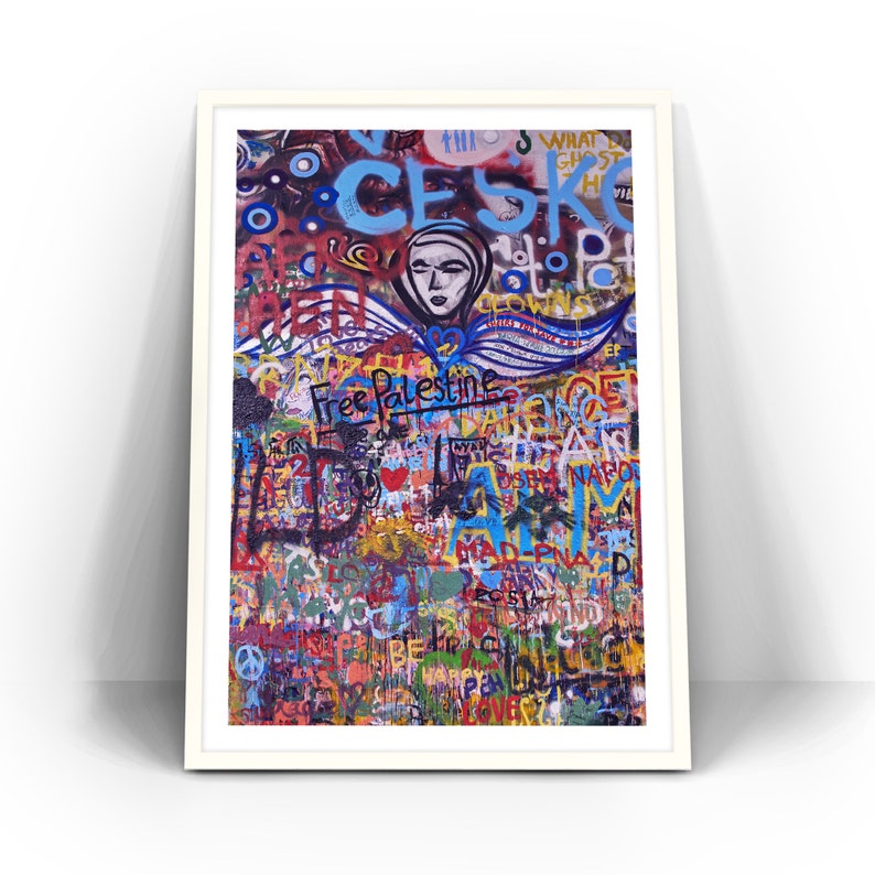 Instant Digital Download John Lennon Wall Photo Street Art image 0