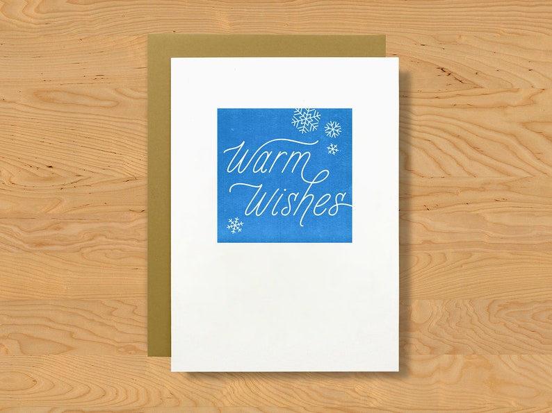 Single Four Points: Warm Wishes Holiday Card A7 Bild 1