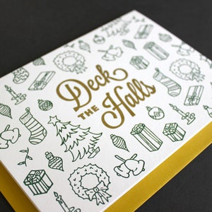 Holiday Card Icons of the Season Deck the Halls A7 image 4
