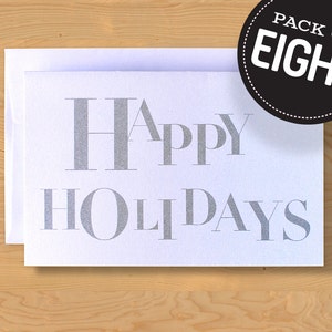 Box of 8 Modern Holiday Holiday Card A9 image 1