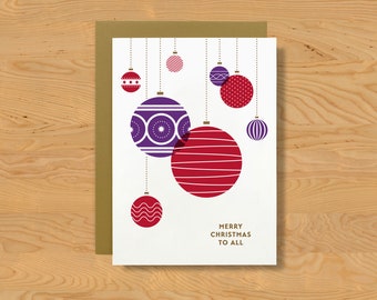 Holiday Card "Ornaments for All" A7