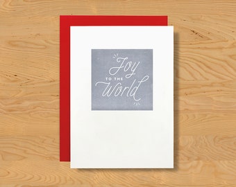 Single "Four Points: Joy to the World" Holiday Card A7