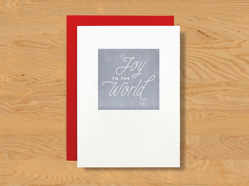 Single Four Points: Joy to the World Holiday Card A7 image 1