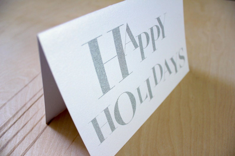 Box of 8 Modern Holiday Holiday Card A9 image 4