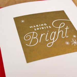 Single Four Points: Making Spirits Bright Holiday Card A7 image 2