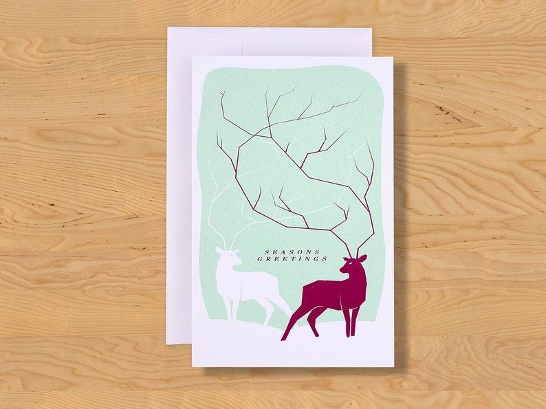 Holiday Card Deer Deer A9 image 1