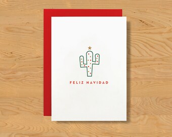 PREORDER Holiday Card "Festive Cactus" Single A7