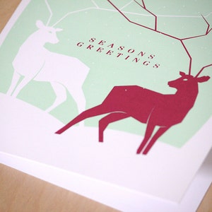 Holiday Card Deer Deer A9 Bild 3