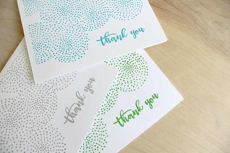 Thank You Card Dots A2 Bild 5