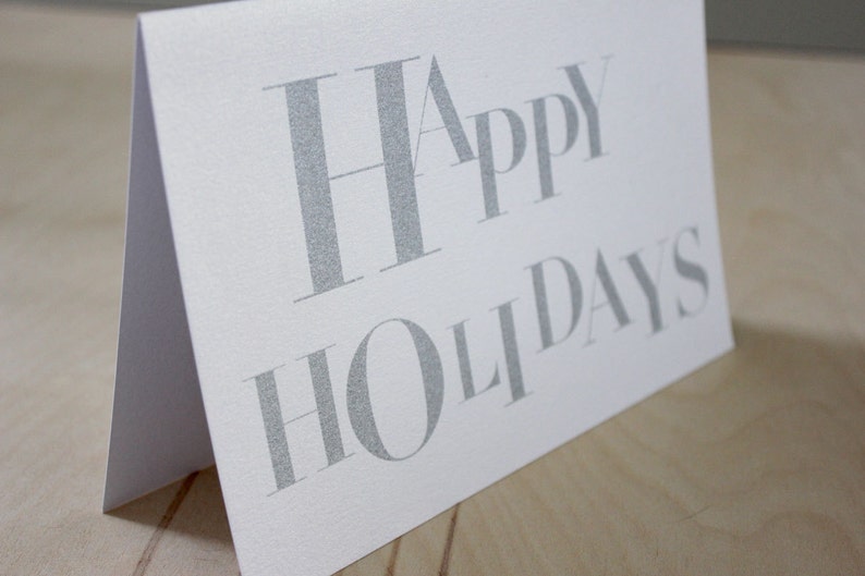 Box of 8 Modern Holiday Holiday Card A9 image 2