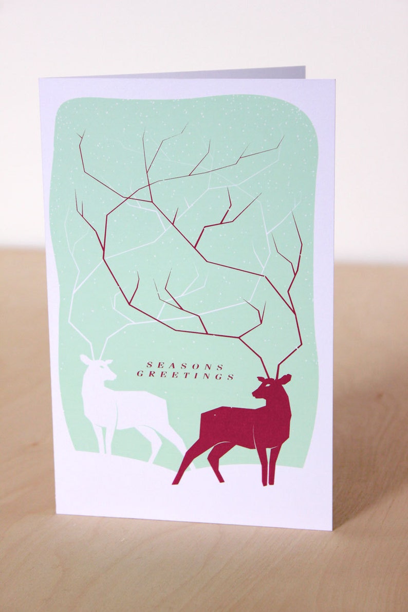 Holiday Card Deer Deer A9 Bild 2