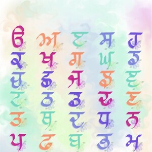 Gurmukhi 35 Akhri Poster - Sikh Kids Room Decor |Play with35 | Sikh Art