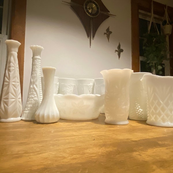 Vintage Milk Glass Pieces for individual sale