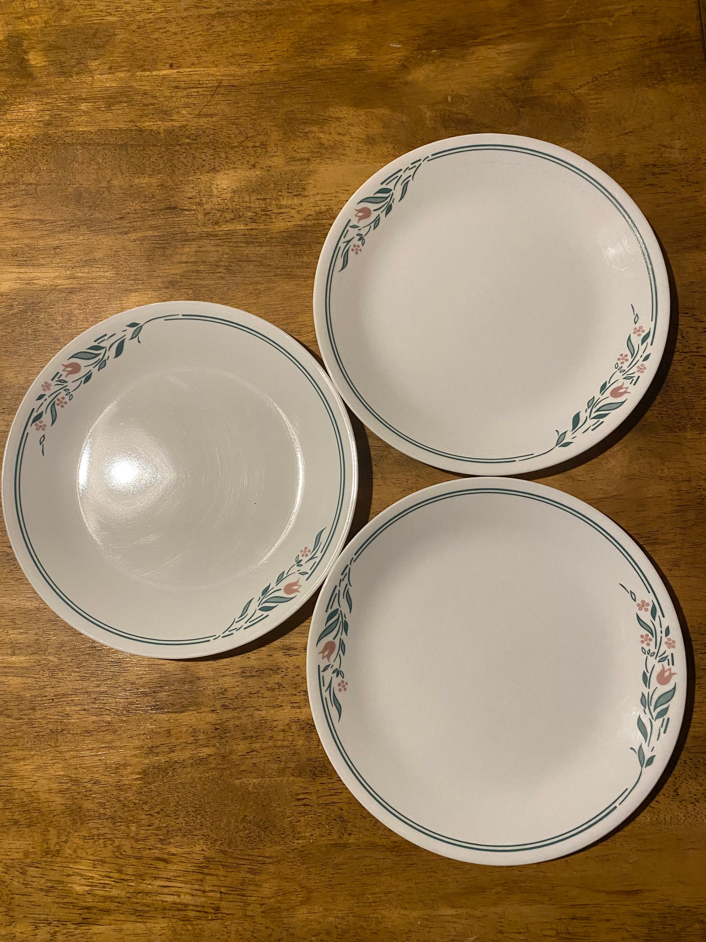 Set of 3 Vintage Corelle Dinner Plates 10.25 in Etsy
