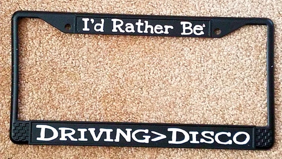I/'D Rather Be Driving On The Left License Plate Frame Tag Holder