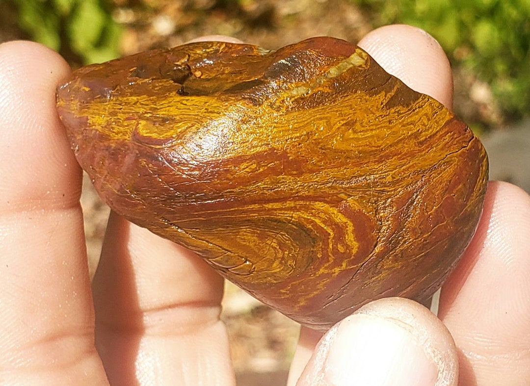 K.93 Red Orange BIF WYOMING Banded Ironstone Genesis Stone