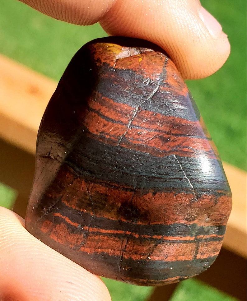 V.14 RED Banded Ironstone Genesis Stone WYOMING BIF Etsy
