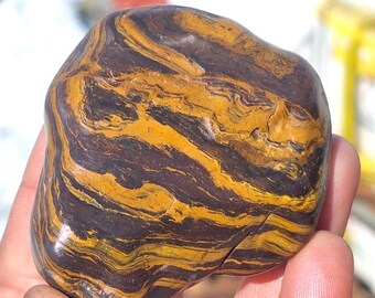 B22 Purple MAGNETIC Genesis Stone Wyoming BIF Banded Ironstone iron Hematite Magnetite jasperite seer stone therapy rock root chakras
