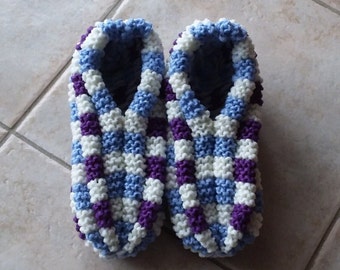 Plaid Phentex slippers for woman and men, three colors(mulberry,cream and light blue)ready to ship
