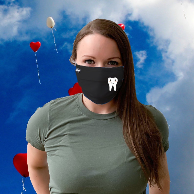 Happy Tooth Dentist Face Mask Etsy