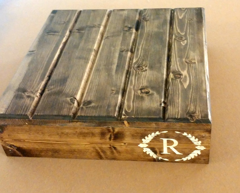 Wedding Initial Cake Stand Reclaimed Wood Cake Stand Etsy