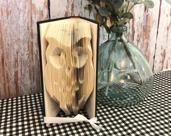 Owl Decor, Owl Lover Gift, Folded Book Art, Owl Nursery Decor, Book Art, Owl Gift, Christmas Gift for Her