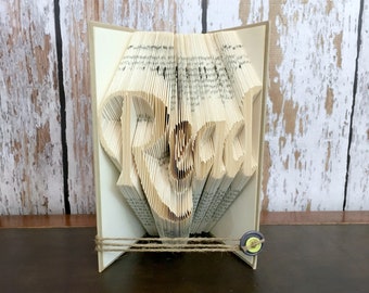 Folded Books, Teacher Gift, Back To School Teacher Gifts, Librarian Gift, Library Art, Book Fold Art,