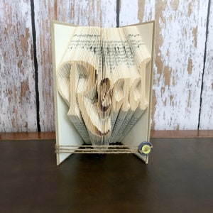 Folded Books, Teacher Gift, Back To School Teacher Gifts, Librarian Gift, Library Art, Book Fold Art,