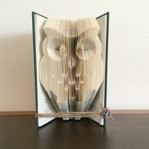 Owl Decor, Owl Lover Gift, Folded Book Art, Owl Nursery Decor, Book Art, Owl Gift, Christmas Gift for Her image 3