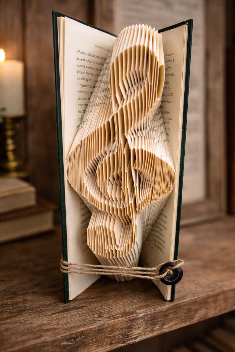 Folded Book Art Treble Clef – Music Graduation Gift & Musical Home Decor image 4