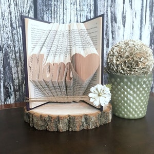 First Mothers Day Gift, Mother's Day gift from Daughter, Mom Birthday Gift, First Mom Gift, Mother's Day Gift, Book Fold Art